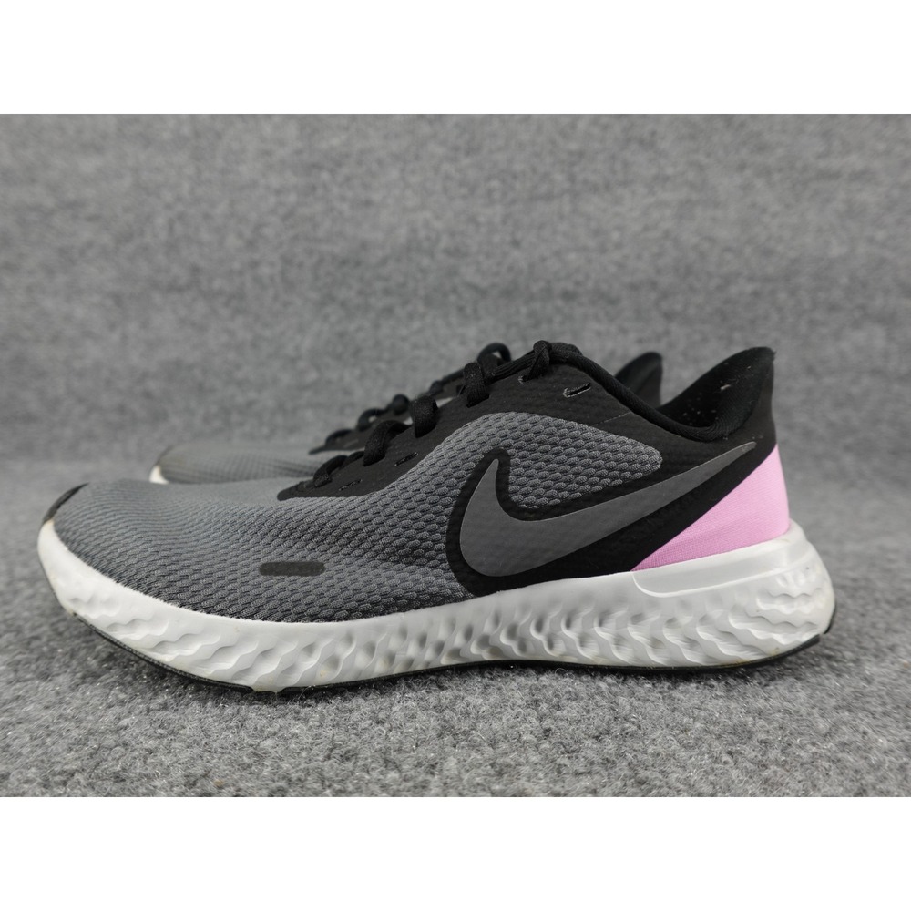Nike Revolution 5 Womens Running Shoes Black Grey Pink BQ3207-004 Size‎ 8.5